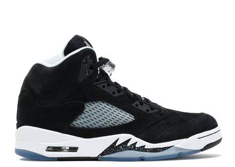 air jordan 5 black and white